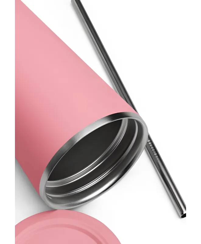 Insulated tumbler with a straw (Your design)