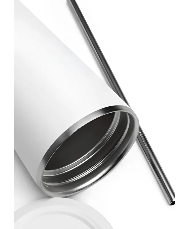 Insulated tumbler with a straw (Your design)