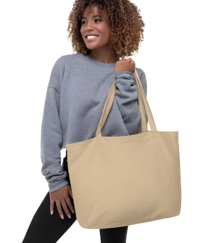 Large organic tote bag (Your design)