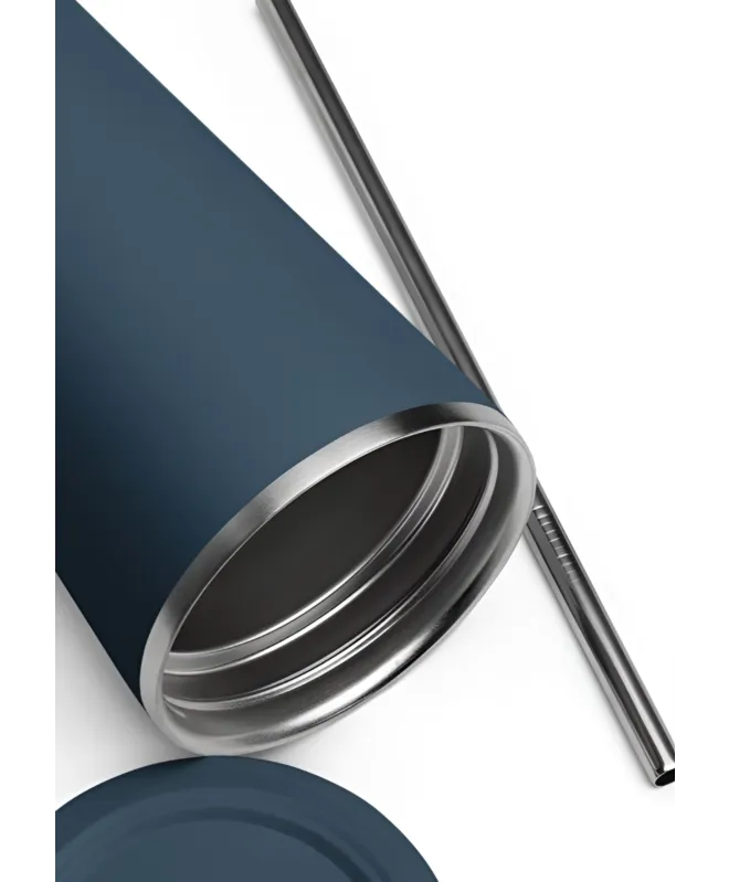 Insulated tumbler with a straw (Your design)