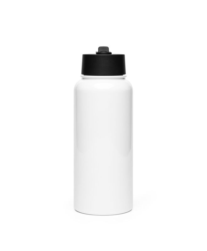 Stainless steel water bottle with a straw lid (Your design)