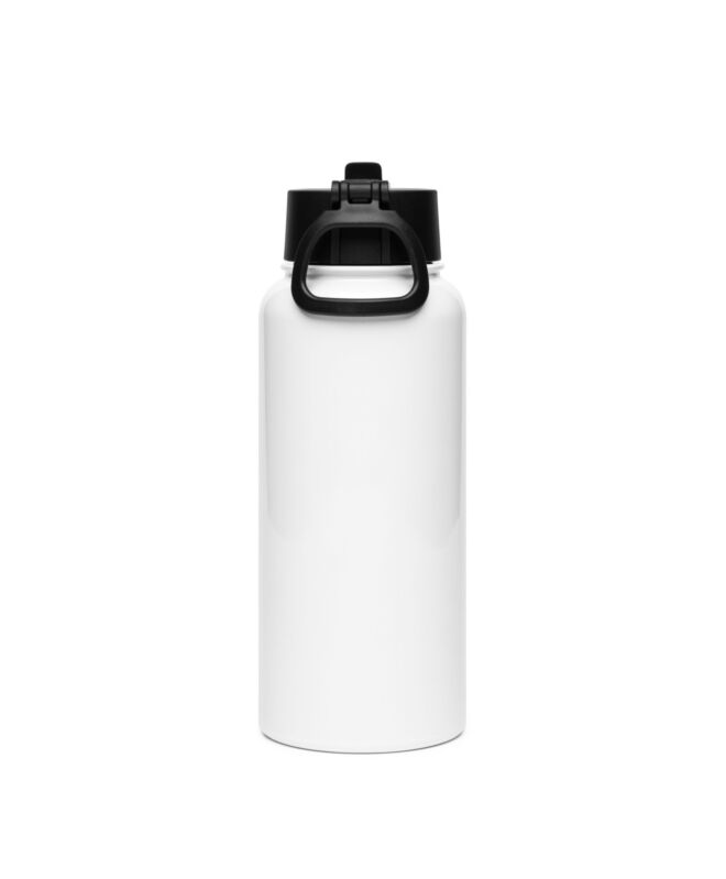 Stainless steel water bottle with a straw lid (Your design)