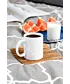 White glossy mug 